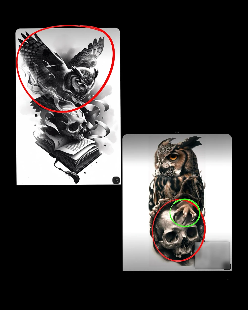 Comparing design elements